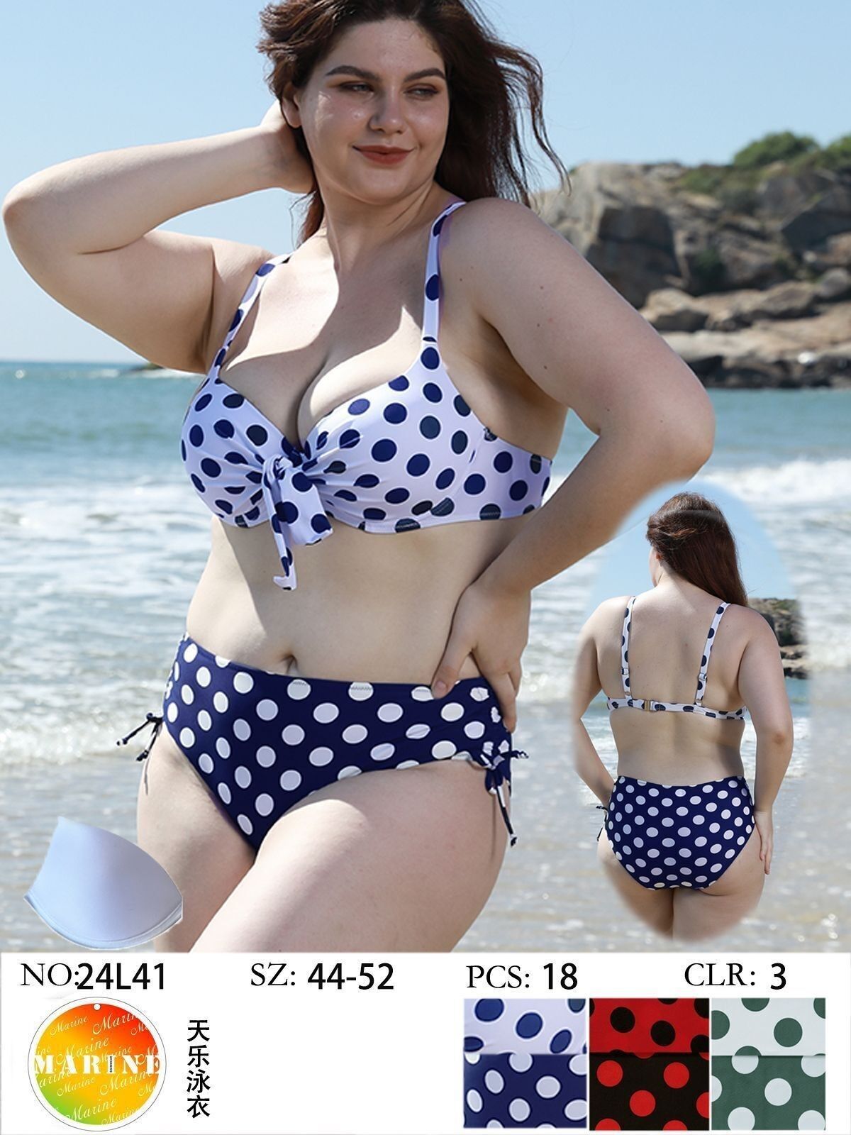 Bikini lunares flamenco push-up