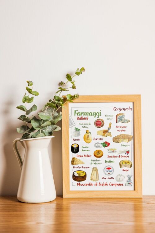 AFFICHE FROMAGES ITALIENS