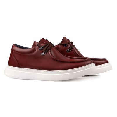 Burgundy Brindisi elevator shoes