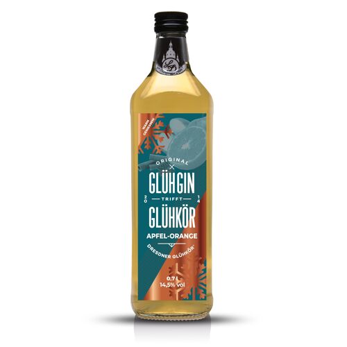 Original Dresdner GLÜH-GIN Apfel-Orange 700ml