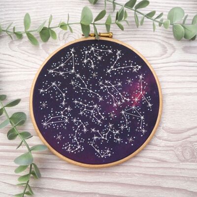 Astrologie-Horoskop-Stickerei-DIY-Kit