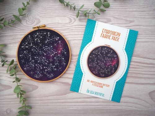 Astrology Horoscope Embroiery Pattern Fabric Pack