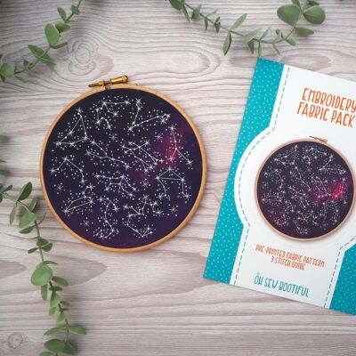 Astrology Horoscope Embroiery Pattern Fabric Pack