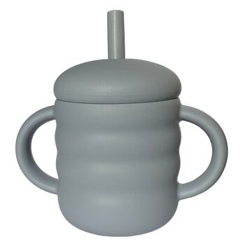 TASSE ENFANT 2EN1 - Gris - 160ml 1