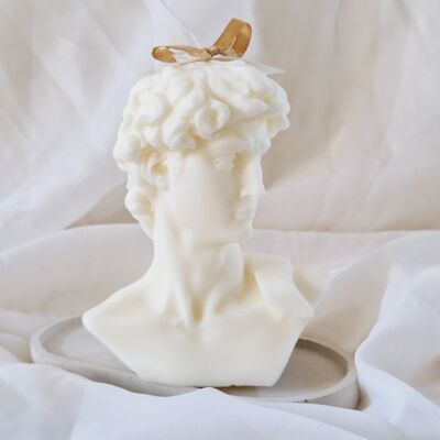 David Xl Cedar and Sandalwood Sculpture Soy Wax Candle