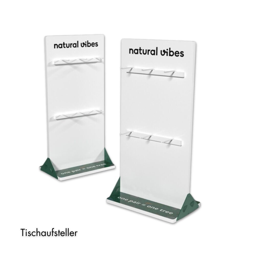 Espositore per calzini - Supporto da tavolo, Espositore da tavolo, Supporto per calzini, POS - REGALO GRATUITO quando acquisti 100 paia