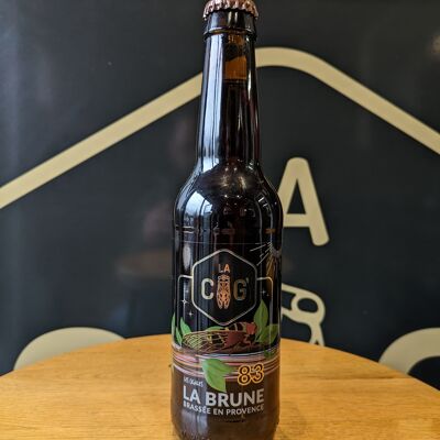 La Cig' LA BRUNE Artisanal Beer - 6.7° - 33cl ORGANIC