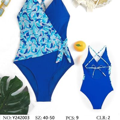 Asymmetrical laced swimsuit