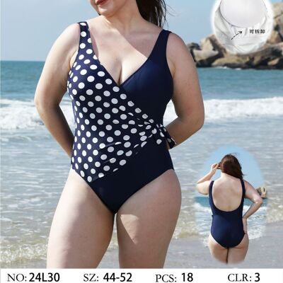 Polka dot bow swimsuit