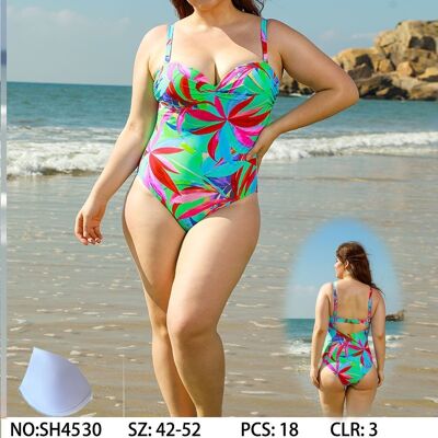 Tropical gathered Balconette swimsuit