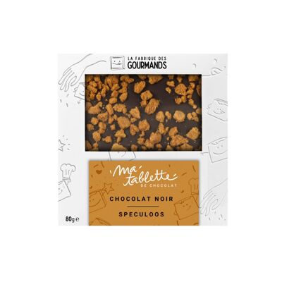 Dark chocolate bar 80g. - Speculoos