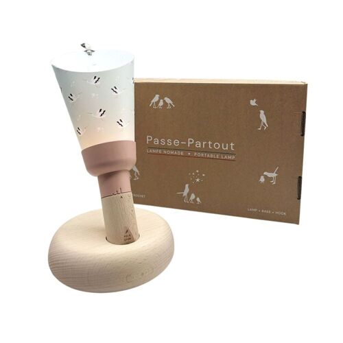 Coffret Lampe Nomade - CIGOGNES - Rose poudré