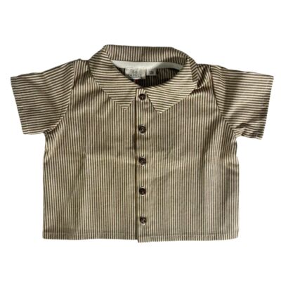 Camicia Stan a righe color miele per neonato