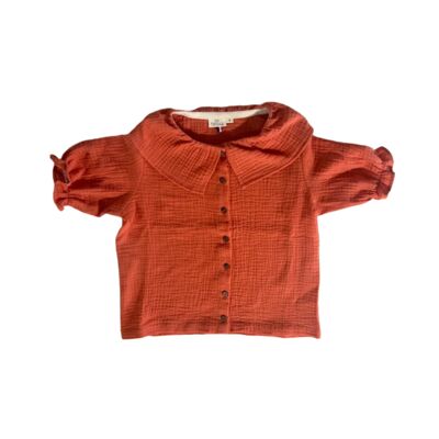 Camisa Stan Niña Niño Gasa Melocotón