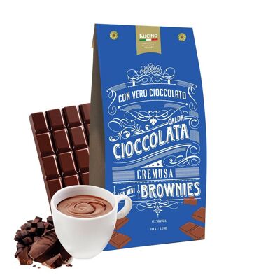 ORANGE HOT CHOCOLATE WITH REAL CHOCOLATE AND MINI BROWNIES - 5 CUPS