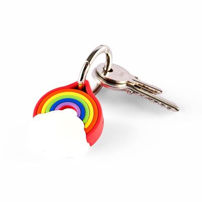 Mojipower Airtag Holder - Keychain -  Rainbow Smart Tag Case