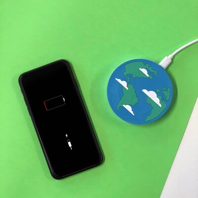 Mojipower Earth Wireless Charging Pad - Phone Charger