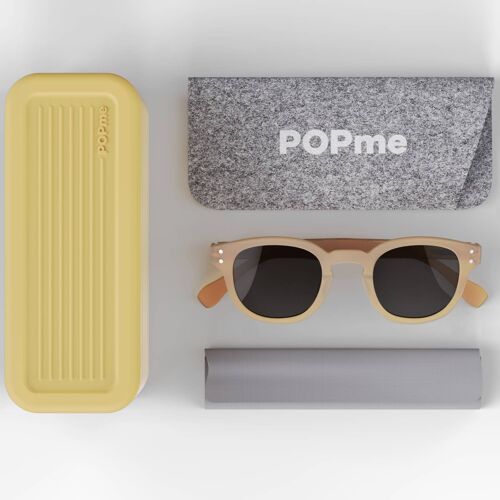 Popme Polarized Sunglasses Roma Yellow Peach