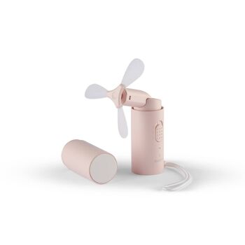 Qushini Mini Power Fan Rose - Chargeur de téléphone /Powerback 4