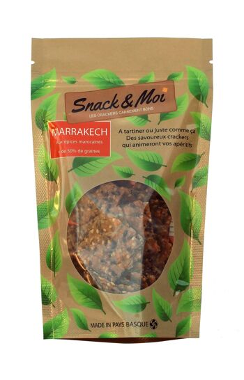 Crackers Bio aux épices marocaines en poche 100 grs 1