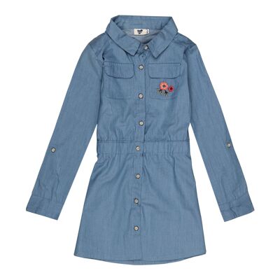 girl's cotton shirt dress