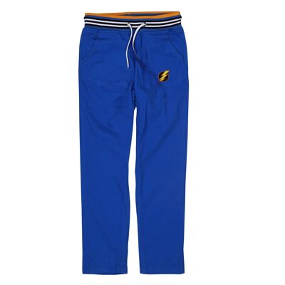 Pantalón regular fit de algodón azul para niño de 1 a 14 años