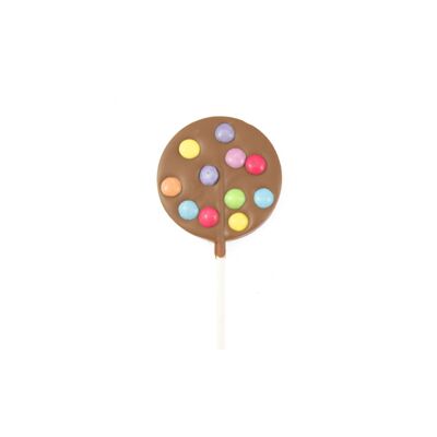 Sucette chocolat au lait confiserie 23g.