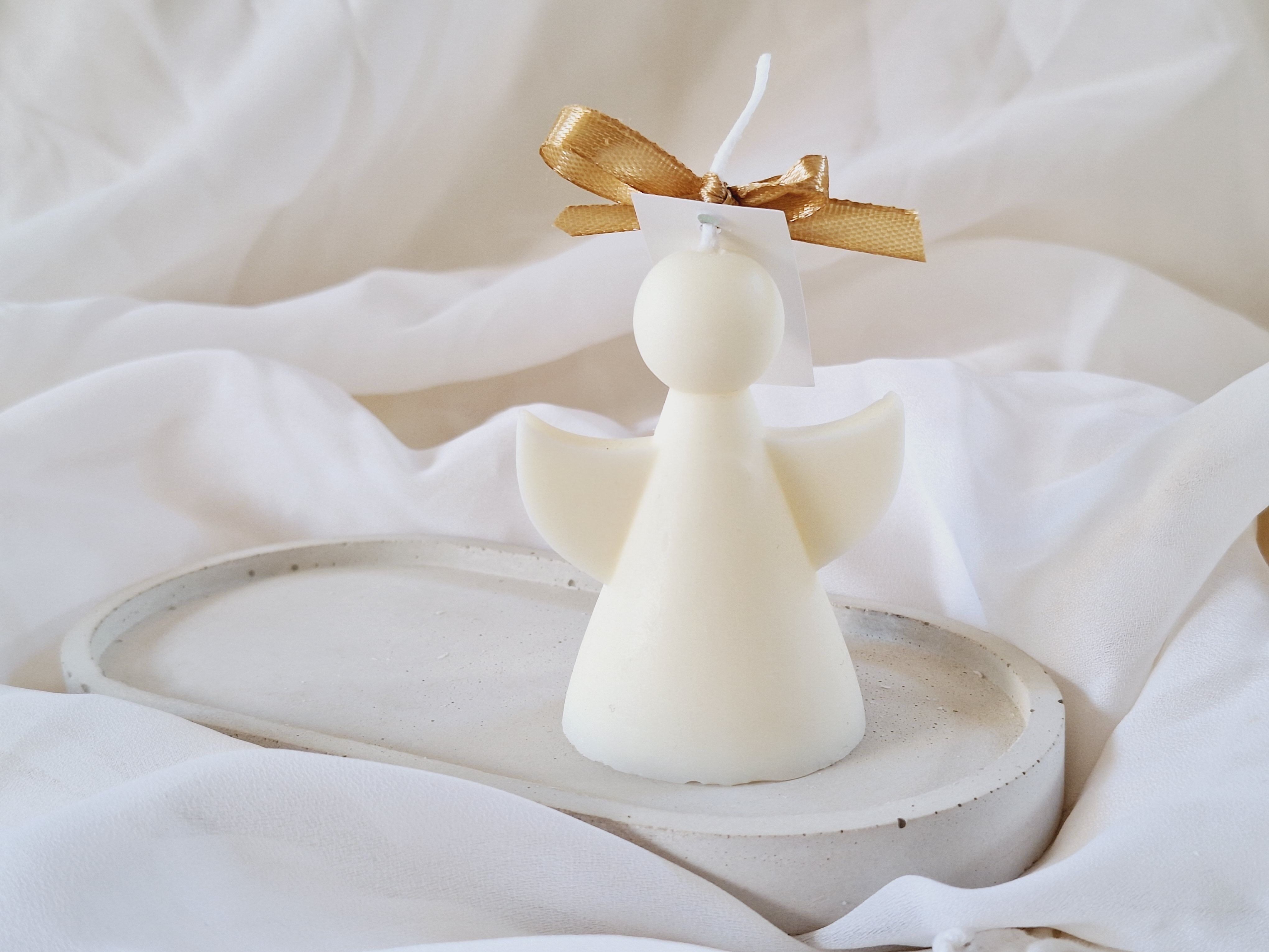 Engel Sojawachs Weihnachtskerze