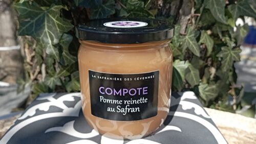 Compote de pomme reinette au safran 350g