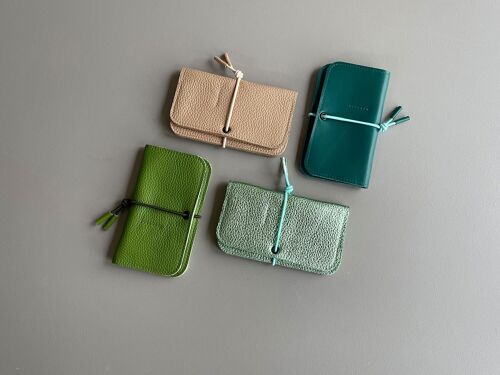 KNOT wallet - leather - spring colors