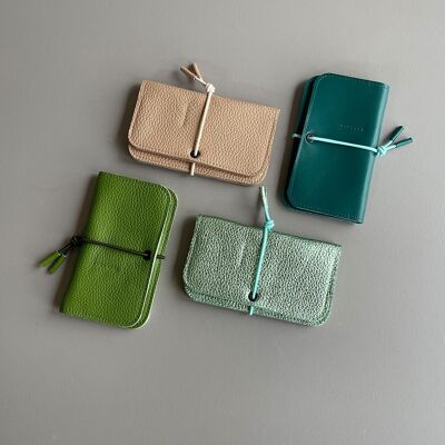 KNOT wallet - leather - spring colors