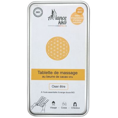 Organic massage tablet “Dare to be”