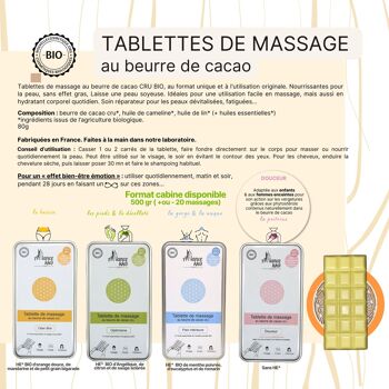 Tablette de massage Bio "Oser être" 2