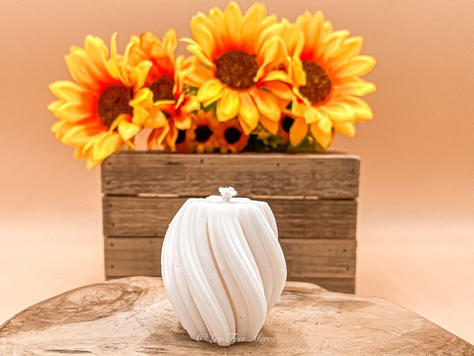 Fiocco di candela artigianale vegetale non profumato