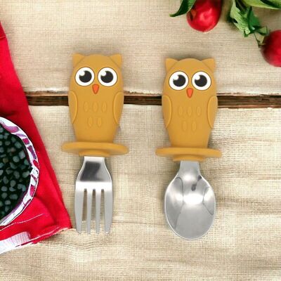 Baby Owl Cutlery Set – Fun and Practical Meals