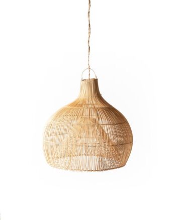 Lampe à suspension en rotin naturel Rosella, faite à la main avec finition naturelle, disponible en 3 tailles différentes, origine indonésienne 3