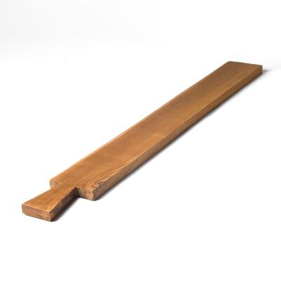 Cirebon teak wood serving board, height 2 cm length 90 cm depth 10 cm