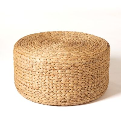 Drini water hyacinth pouf handmade in Indonesia, Ø 60 cm four different heights