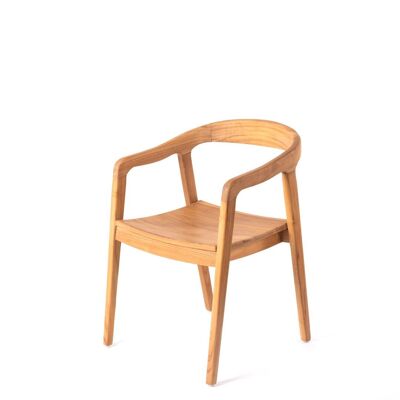 Solor teak star solid teak wood dining chair