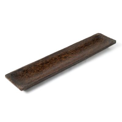 Servierplatte aus Teratai-Palmenholz, Höhe 2,5 cm, Länge 40 cm, Tiefe 9 cm