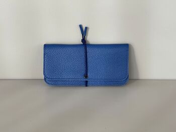Portefeuille large KNOT - cuir - couleurs bleu 5