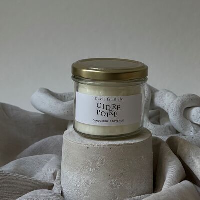 Perry cider | 200g glass jar | vegetable candle