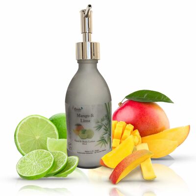 Lotion pour les mains et le corps Mangue et Citron vert - Flacon de 300 ml