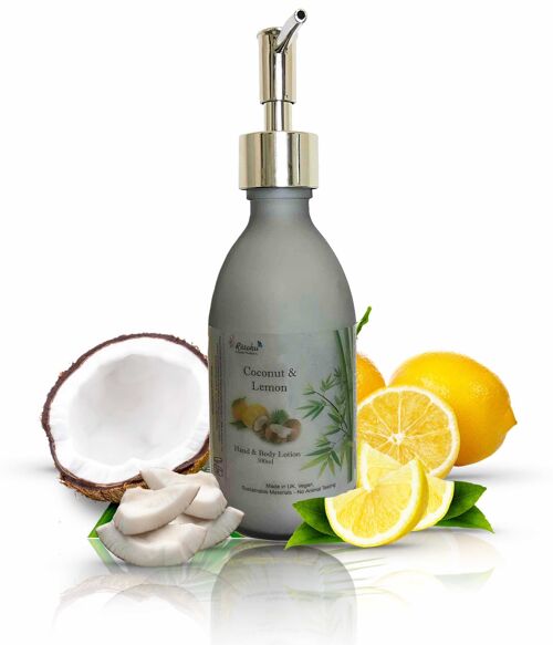 Coconut and Lemon Hand and Body Lotion - 300ml Bottle