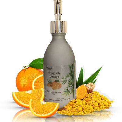 Hand- und Körperlotion mit Ingwer und Orange – 300-ml-Flasche