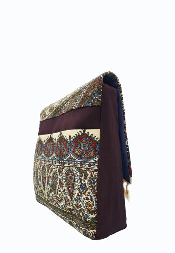 Sac en tissu à bandoulière - Petit en couleur Acajou-01 3