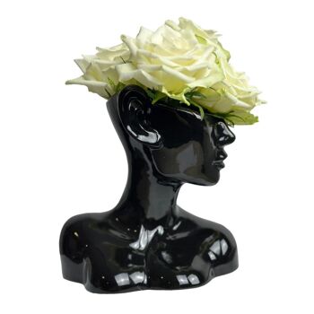 Vase Noir - Vase Céramique - Vase Face 1