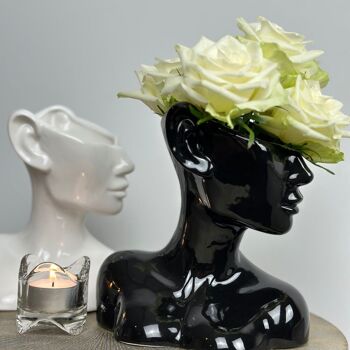 Vase Noir - Vase Céramique - Vase Face 5