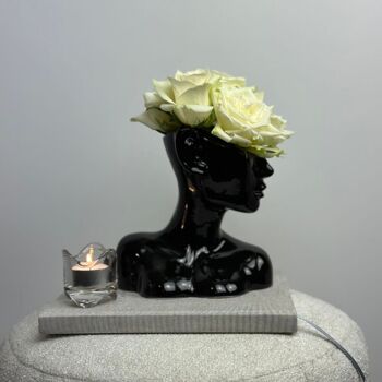 Vase Noir - Vase Céramique - Vase Face 7