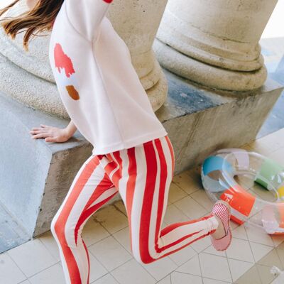 LIO Red stripes leggings